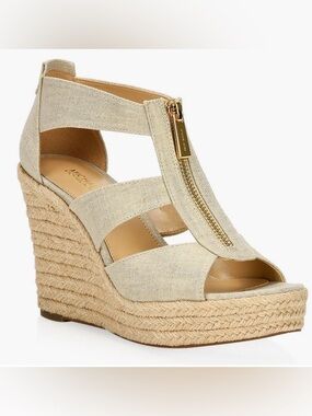 MICHAEL Michael Kors Damita Linen Wedge - US Women's 7